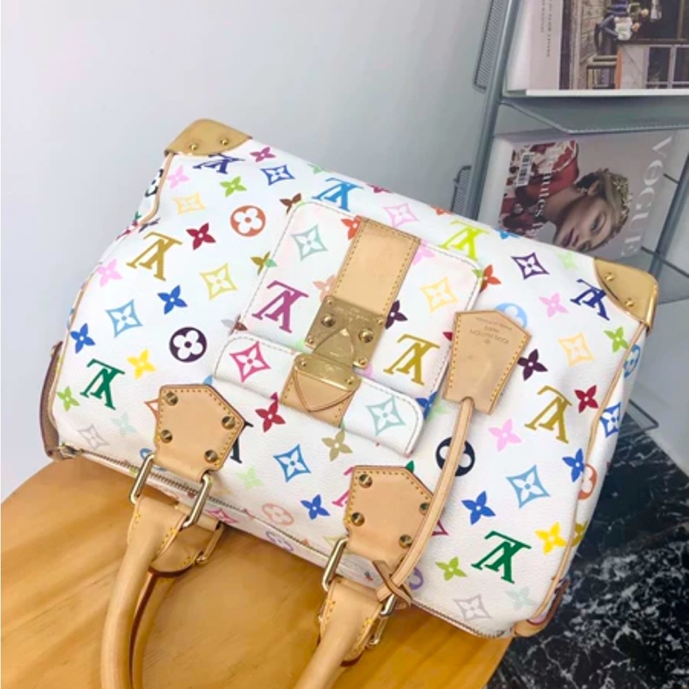 Louis Vuitton Handbag Monogram Multicolor Speedy 30 - Picture 8 of 9